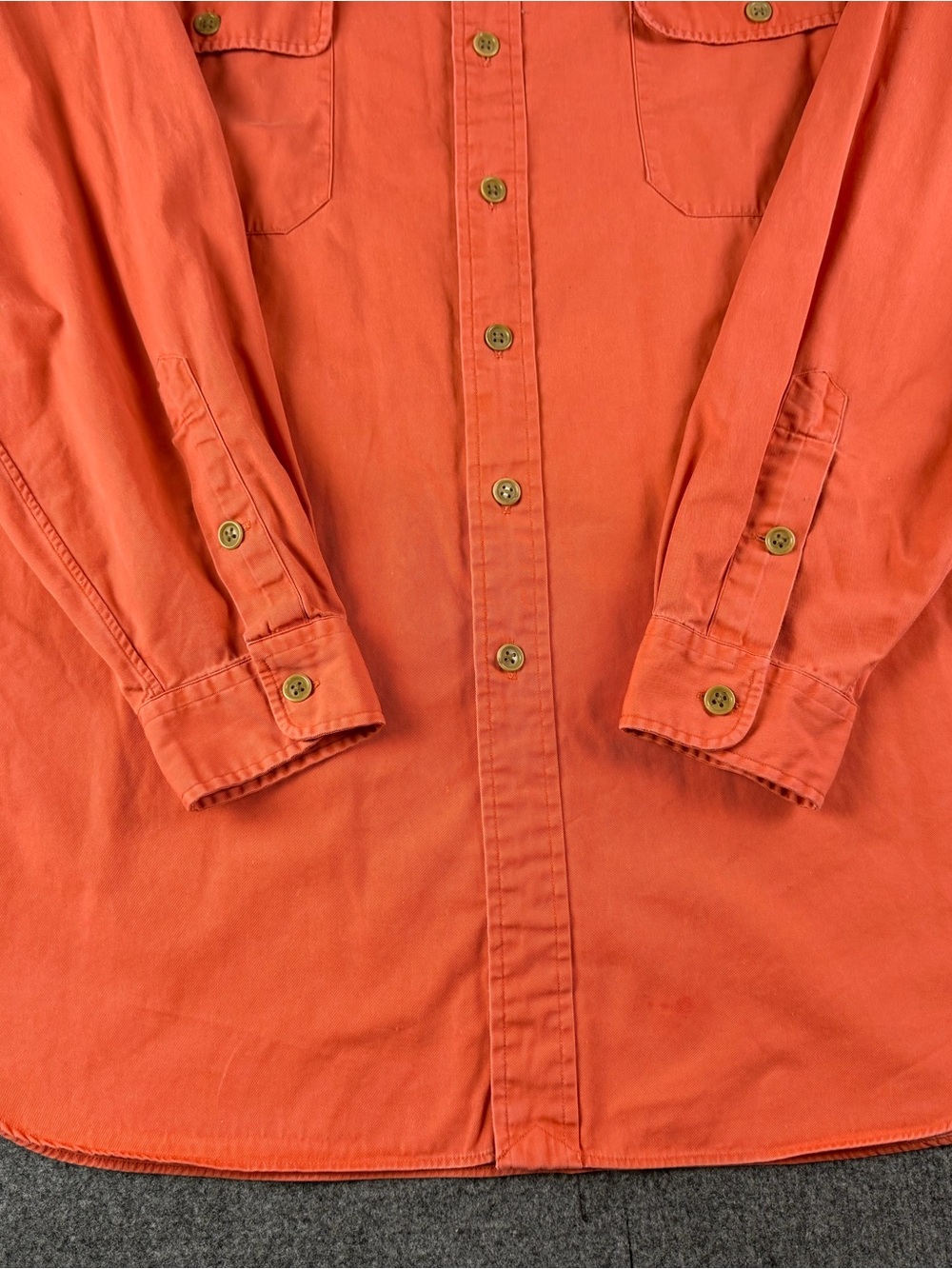 Polo Ralph Lauren Mens 100% Cotton L/S Utility Pockets Shirt Size 2XLT Orange - Picture 3 of 13